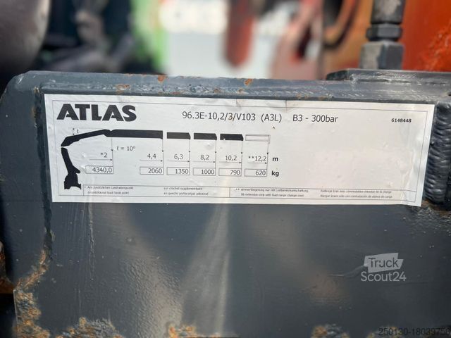 Standard tractor unit VOLVO FM 330 4x2 mit Atlas AK96.3E Ladekran