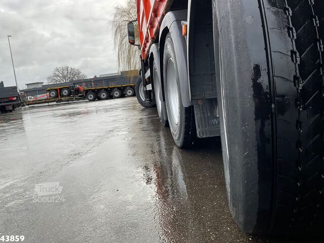 Camion-benne avec grue Man TGS 35.400 8x4 Euro 6 Palfinger 17 Tonmeter Z-k...