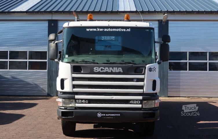 Skraldevogn Scania 124c 420 8X4/ MANUAL/ RETARDER/ MEILLER-KIPPER/...