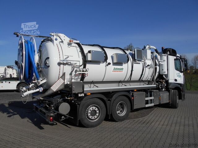 φορτηγό δεξαμενή κενού Mercedes-Benz Actros 2551 L 6x2 / Faros 15/1 piston