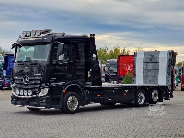 Autotransportieris Mercedes-Benz Actros 2553 6x2 - Flabad hydraulic ramps/extens...