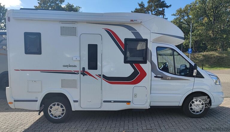 Halvintegrerad husbil CHALLENGER Genesis 170 Klima Hubbett Modell 2018 Rückfahrka