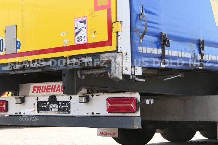 Atvērta puspiekabe ar tentu FRUEHAUF Pritsche Plane SAF Achsen Liftachse