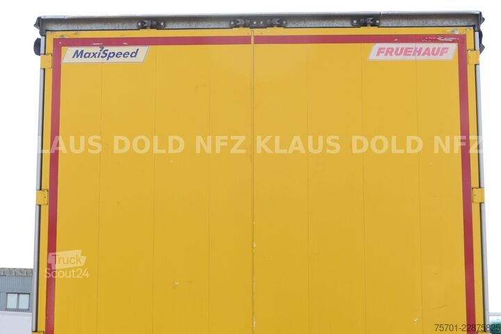 Atvērta puspiekabe ar tentu FRUEHAUF Pritsche Plane SAF Achsen Liftachse