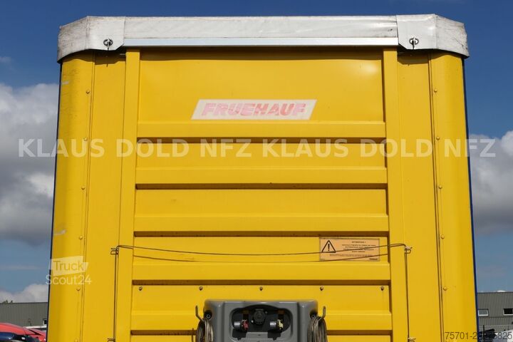 Atvērta puspiekabe ar tentu FRUEHAUF Pritsche Plane SAF Achsen Liftachse