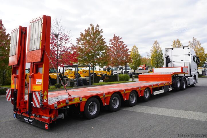 Semiremorcă cu cabină de dormit argintie MAN TGX 28.510 6×2 / BRAND-NEW Kässbohrer LB