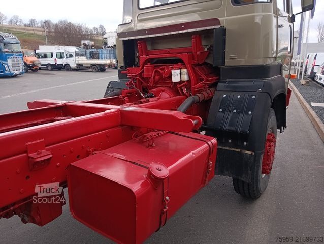 Üç taraflı damperli kamyon MAGIRUS DEUTZ 320D19 FA 4x4 Blatt Schalter 3-Seiten Kipper