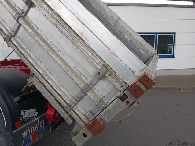 Üç taraflı damperli kamyon MAGIRUS DEUTZ 320D19 FA 4x4 Blatt Schalter 3-Seiten Kipper