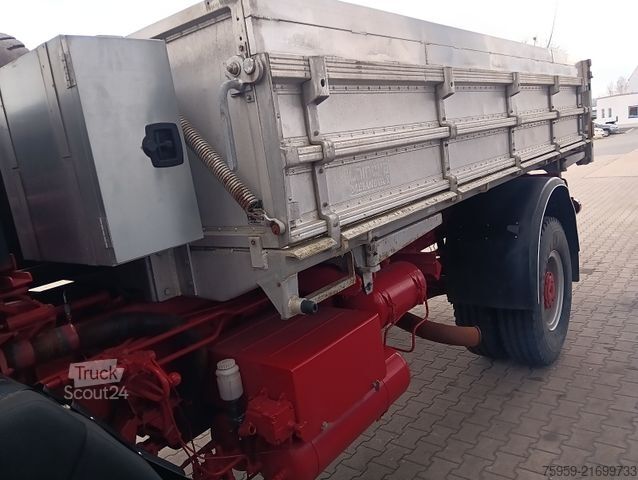 Üç taraflı damperli kamyon MAGIRUS DEUTZ 320D19 FA 4x4 Blatt Schalter 3-Seiten Kipper