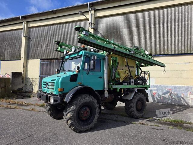 Kamyon şasisi UNIMOG U5000 4x4 Chassis, Standklima, 4374/45