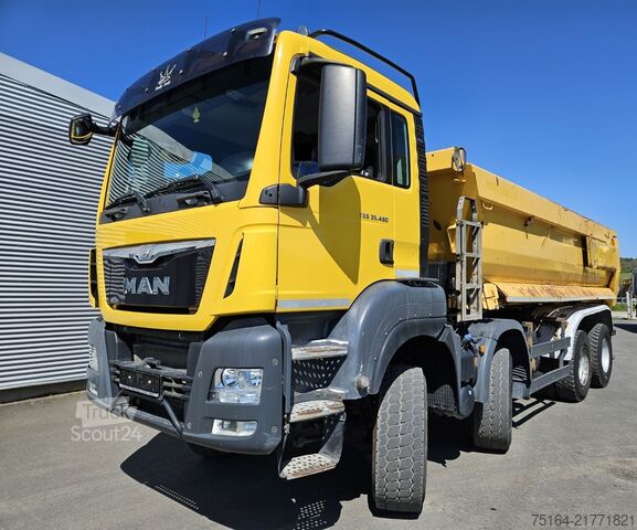 Camion benne MAN TGS 35.480 8x6 BB hydr. Heckklappe