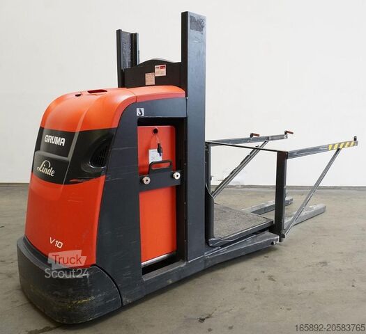 Pracownik kompletacji zamówień na wysokim poziomie Linde V 10 5212