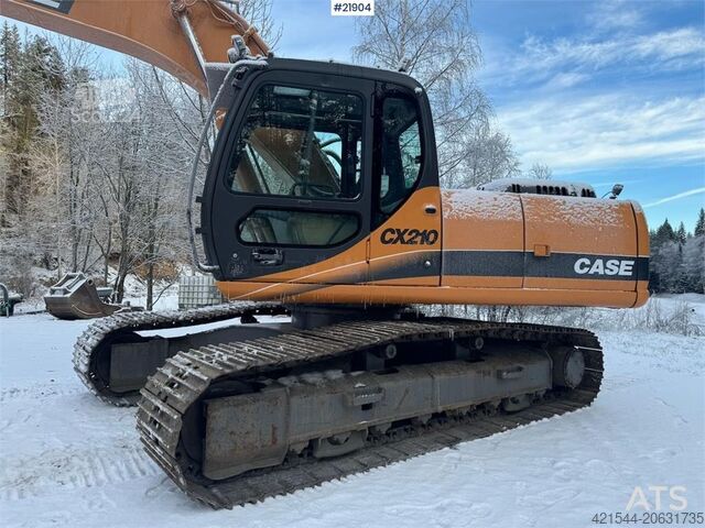 Grävmaskin med larvband CASE CX210 Tracked Excavator w/ Tilt and Grading Bucket