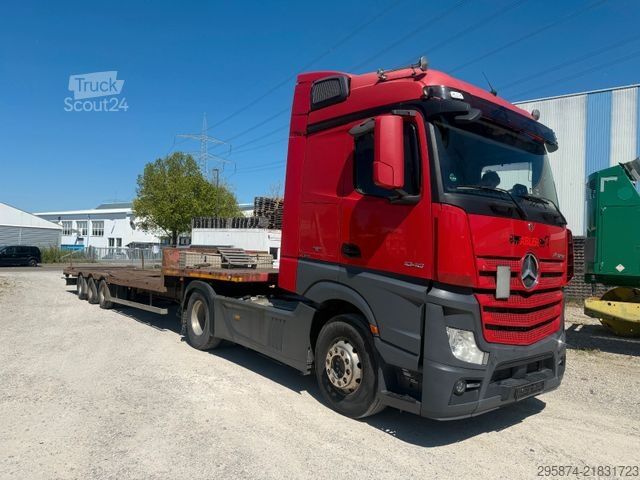 Standard tractor unit MERCEDES-BENZ 1848 Actros SZM Retarder Kipphydraulik Tieflader