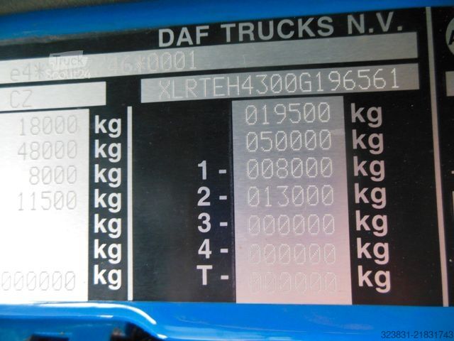 Tracteur routier standard DAF XF 106.480 SSC,STANDART,STANDKLIMA,TACHO GEN 2