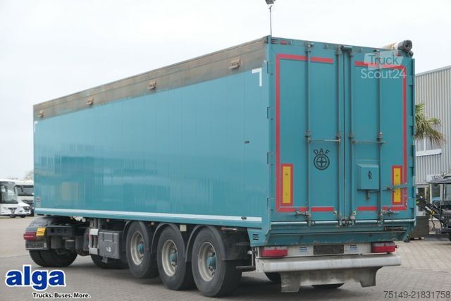 Walking floor semitrailer KNAPEN K 200, 61m³, 6mm Boden, Funk, Alu-Chassis