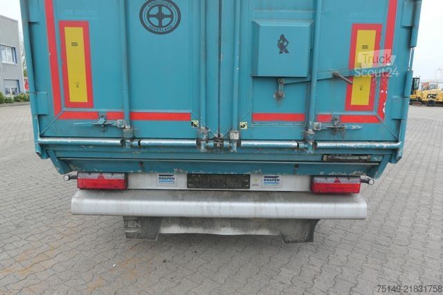 Walking floor semitrailer KNAPEN K 200, 61m³, 6mm Boden, Funk, Alu-Chassis