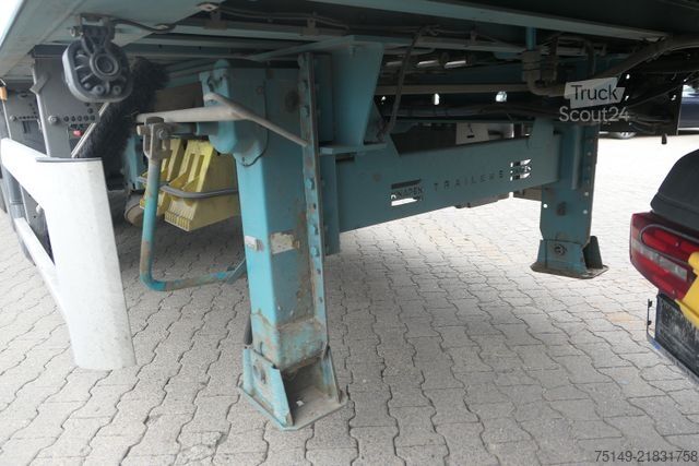 Walking floor semitrailer KNAPEN K 200, 61m³, 6mm Boden, Funk, Alu-Chassis