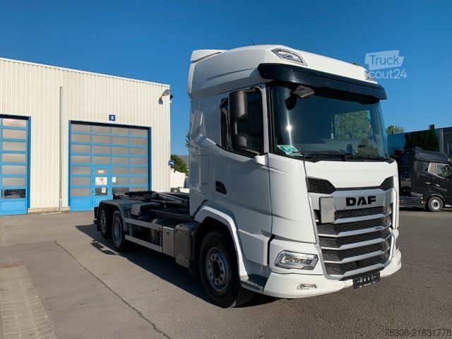 Autocamion cu cârlig pentru containere DAF FAN XF 480 VDL Abrollkipper