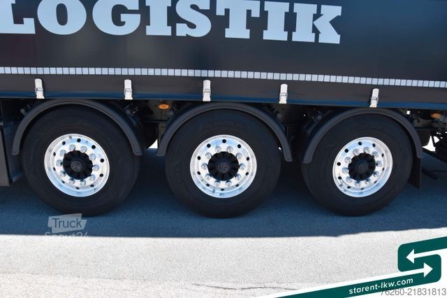 Nyitott ponyvás félpótkocsi KÖGEL Light 5.956kg, Hubdach, Liftachse, Palettenkaste