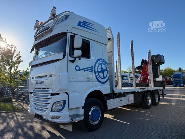 Kamion za izvlačenje drveta DAF XF510 6X4/INTARDER/Kran Palfinger Epsilon M13Z