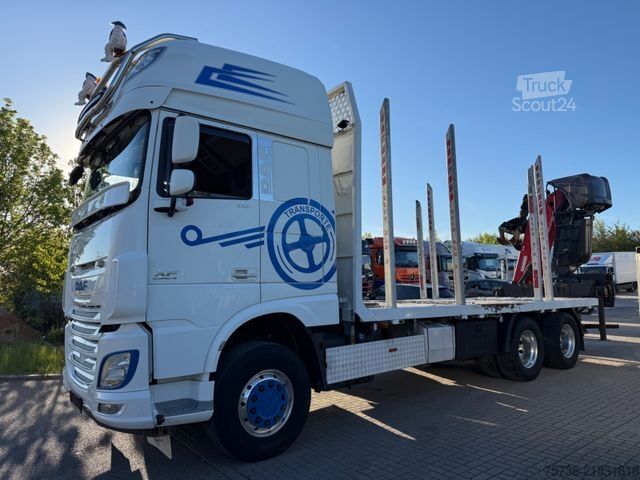 Kamion za izvlačenje drveta DAF XF510 6X4/INTARDER/Kran Palfinger Epsilon M13Z