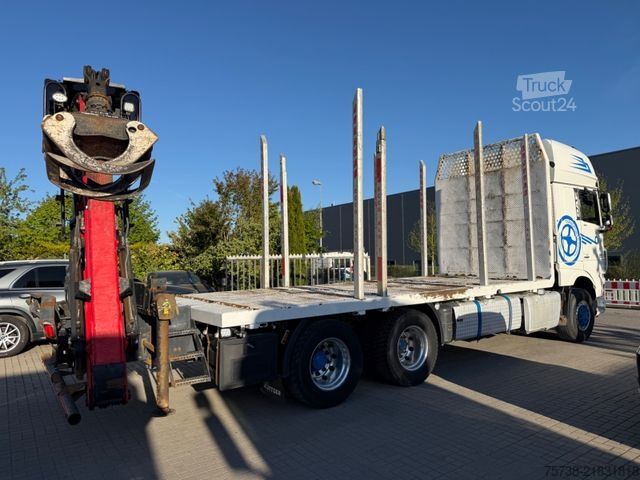 Kamion za izvlačenje drveta DAF XF510 6X4/INTARDER/Kran Palfinger Epsilon M13Z