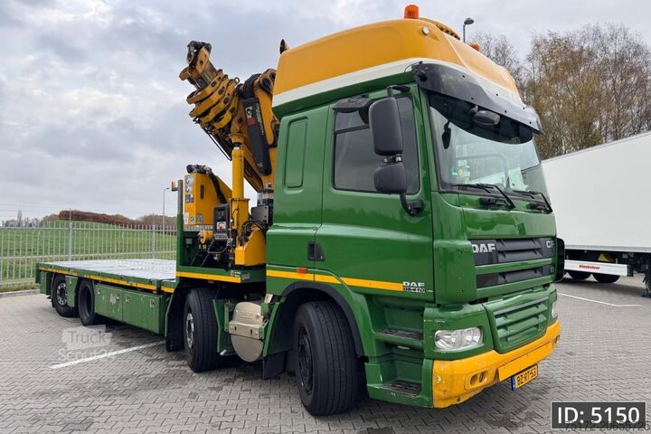 Darus teherautó DAF CF 85.410 SC, Euro 5, 8x2 / Hiab 422 EP5 + Radi...