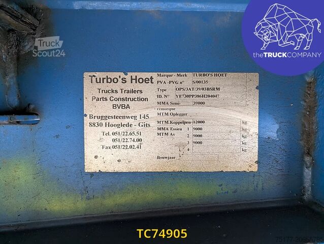 Přívěs na plošinu Turbos Hoet 