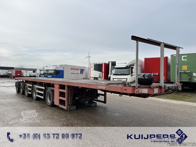 Platform aanhanger Nooteboom OVB-90-05 / 5 axle 12 Ton Hydraulic / BPW Drum ...