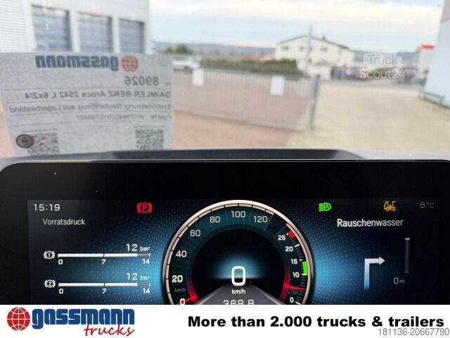 Châssis de camion Mercedes-Benz Arocs 2542 L 6x2/4, Vorlauflenk-/liftachse, Navi,