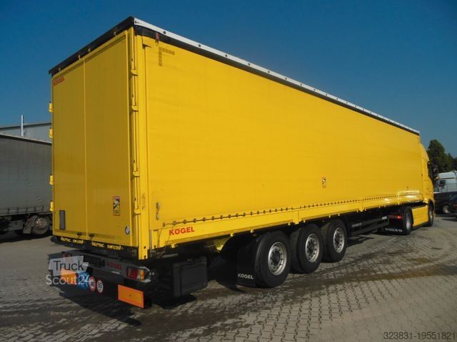 Ανοιχτό ημιρυμουλκούμενο με μουσαμά KÖGEL SN 24, ADR, BORDWÄNDE 700 MM, HUBDACH!!! TOP