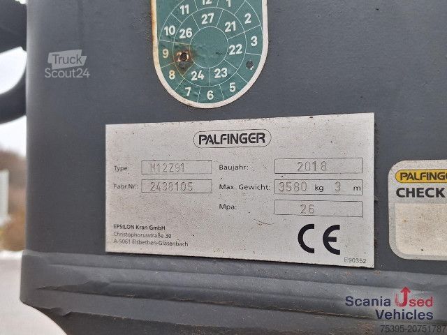 Holztransporter LKW Scania R 580 B6x4NB+Epsilon M12 Z