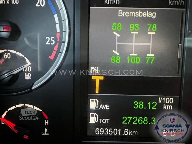 Podvozok nákladného vozidla SCANIA R 450 LB6x2*4MNB Getränkeaufbau mit Anhänger