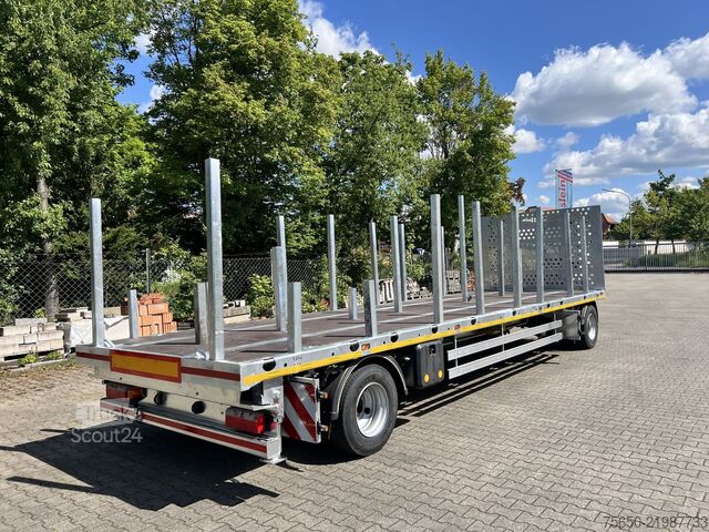 Åben trailer Möslein T 2 Plato 7,60 m  2 Achs Jumbo- Plato- Anhänger Mega