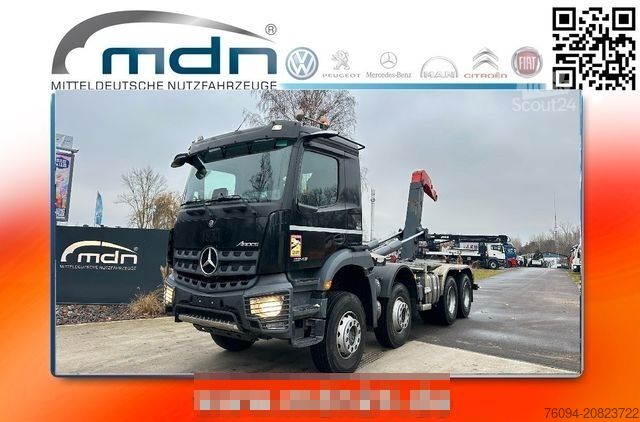 Camion scarrabile MERCEDES-BENZ Arocs 3243 8x4 Abrollkipper Schub/Knickhaken AHK