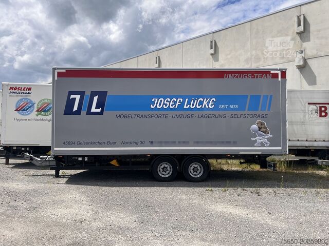 Dobozos pótkocsi Möslein TKO 105 Schwebheim  Tandem- Möbel Koffer- Anhänger