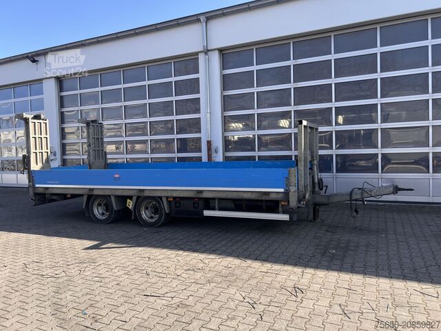 Alacsony rakodószintű pótkocsi Humbaur HBTZ 136224 TA-BS  13,6 t Tandemtieflader