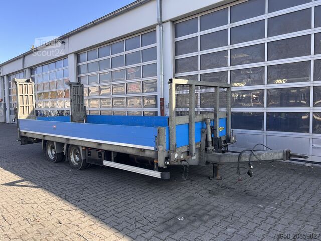 Alacsony rakodószintű pótkocsi Humbaur HBTZ 136224 TA-BS 13,6 t Tandemtieflader