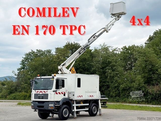 Работна платформа, монтирана на камион MAN TGM 13.240* Hubarbeitsbühne *COMILEV EN 170 TPC