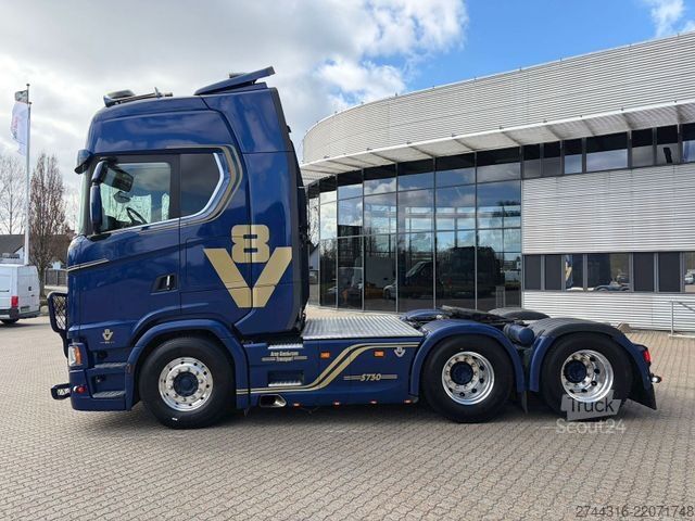 Standardowy ciągnik siodłowy SCANIA S730 V8 6x4 Hydraulik