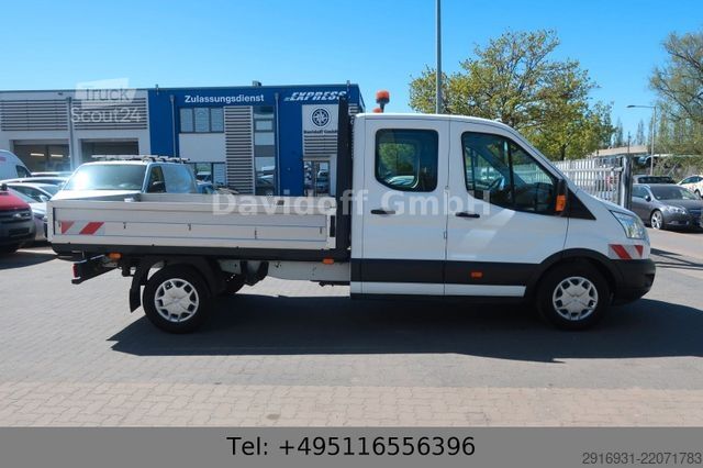 Pick-up skåpbil FORD Transit Pritsche 350 L3 Doka/Klima/1 Hand/Nr. 77