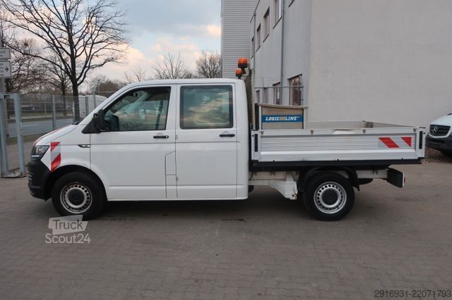 Pick-up varebil VOLKSWAGEN T6 Transporter Pritsche Doka lang Klima / Nr.177