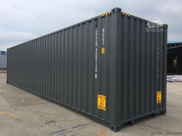 Jūras konteiners 40 Fuß High Cube Container NEU RAL7016 SEECONTAINER SEABOX KONTENER Kontainer
