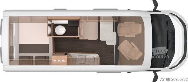 Husbil KNAUS BoxLife Pro 600 STREET LED Scheinwerfer / ACC /