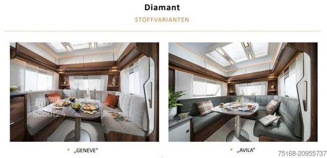 Wohnwagen FENDT Diamant 560 SGW Modell 2026 / 2000 kg / Geneve