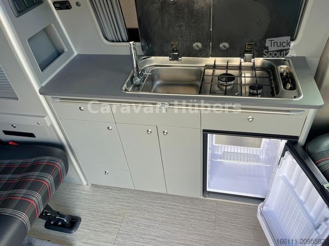 Half-integraal camper VOLKSWAGEN T6 AMV Camper - Hubdach - Markise - Küche - AHK