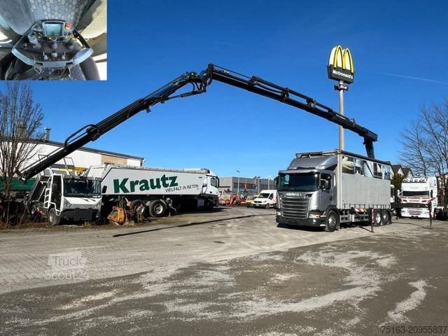 Бортовой грузовик SCANIA G 410 6x2 Pritsche Heckkran Palfinger PK 27002