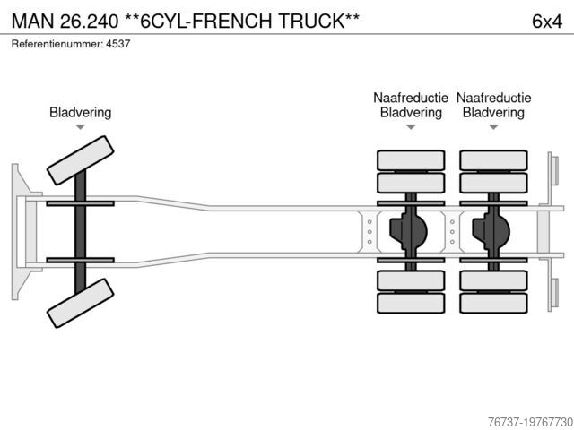 Nakladalna ploščad MAN 26.240 **6CYL-FRENCH TRUCK**