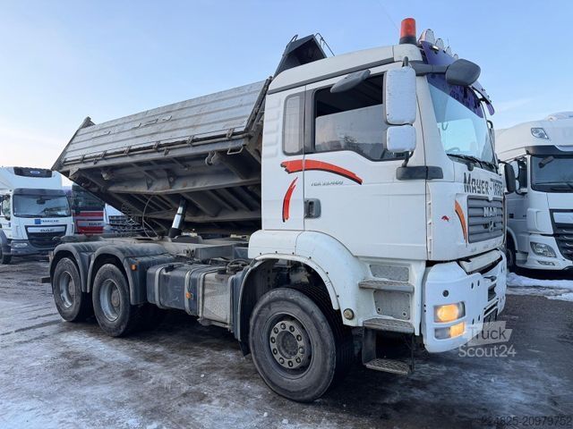 Üç taraflı damperli kamyon MAN TGA 33.463 6X4 DREISEITENKIPPER BLATT SCHALTER